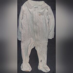 Nike Cream Baby Footed One-Piece Zip Romper
